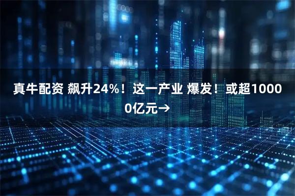 真牛配资 飙升24%！这一产业 爆发！或超10000亿元→